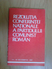 d4 Rezolutia conferintei nationale a partidului comunist roman foto