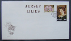 JERSEY 1986 - ORHIDEE, 1 FDC OBLITERAT PRIMA ZI NECIRCULAT - IM 0652 foto