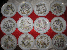 SET 12 FARFURII DECORATIVE PORTELAN HUTSCHENREUTHER - OLE WINTHER LUNILE ANULUI foto