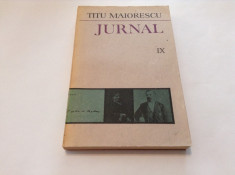 Jurnal vol. IX -Titu Maiorescu,RF7/4,RF5/3,RF4/1 foto