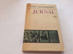 Jurnal vol.VII -Titu Maiorescu,RF5/3 foto
