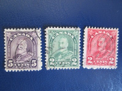 TIMBRE VECHI CANADA STAMPILATE foto