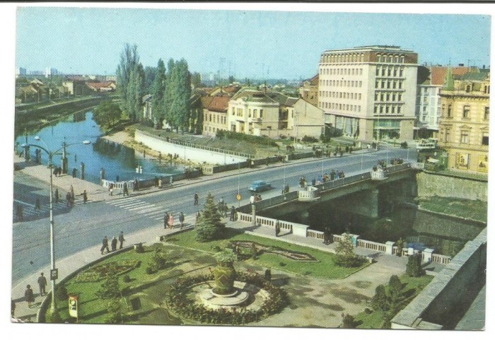 @carte postala(ilustrata)-ORADEA -Podul peste Cris