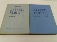 DREPTUL FAMILIEI*TRATAT/TUDOR.R. POESCU/ 2 VOL. /1965 foto