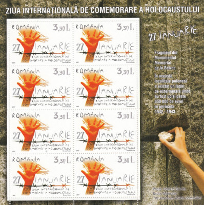 ROMANIA 2007 LP 1754 b MINICOALA DE 8 TIMBRE MNH foto