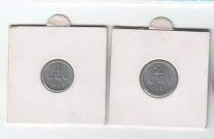 moneda ROMANIA- lot de 2 monede,-monezi UNC- 1 Leu 1951,2 lei 1951 foto