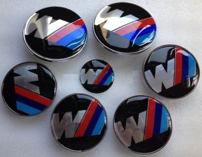 NOU! Set 7 buc. Embleme M Tech Bmw . Power tunning paket auto sport foto