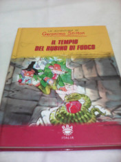 LE AVVENTURE DI GERONIMO STILTON IL TEMPIO DEL RUBINO DI FUOCO IN LIMBA ITALIANA foto