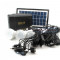Panou solar fotovoltaic 3 becuri incarcare telefon KIT iluminare GDLITE acumulat