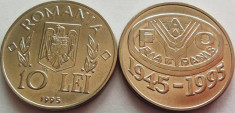 Moneda FAO 10 Lei - ROMANIA, anul 1995 * COD 1965 - NECIRCULATA foto