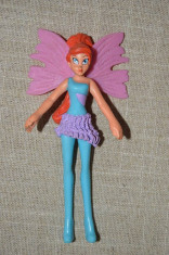 Figurina zana / fata / fairy WINX Rainbow McDonalds 2014, 12 cm, \cauciuc foto