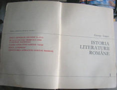 Istoria Literaturii Romane - George Ivascu (vol I) foto