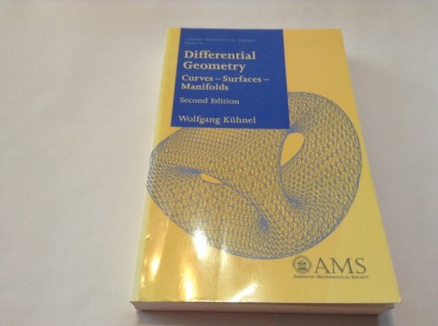 DIFFERENTIAL GEOMETRY CURVES-SURFACES MANIFOLDS WOLFANG KUHNEL,R20 foto