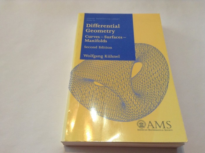 DIFFERENTIAL GEOMETRY CURVES-SURFACES MANIFOLDS WOLFANG KUHNEL,R20