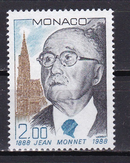 Monaco 1988 personalitati J.Monnet politica MI 1871 MNH w29