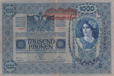 AUSTRIA 1.000 kronen 1902 VF!!! foto