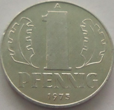 Moneda 1 Pfennig - RD GERMANA, anul 1975 *cod 942 foto