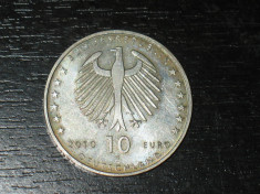 Moneda argint 10 euro Germania 2010, G, Zuse foto