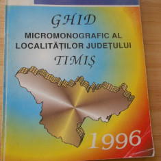 GHID MICROMONOGRAFIC AL LOCALITATILOR JUDETULUI TIMIS - 1996
