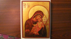 CY - Icoana pe lemn &amp;quot;Fecioara Maria cu Domnul Iisus&amp;quot; (2) foto