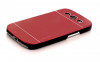 Husa pelicula aluminiu MOTOMO red rosu Samsung Galaxy S3 i9300 + folie ecran, Metal / Aluminiu