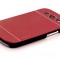 Husa pelicula aluminiu MOTOMO red rosu Samsung Galaxy S3 i9300 + folie ecran