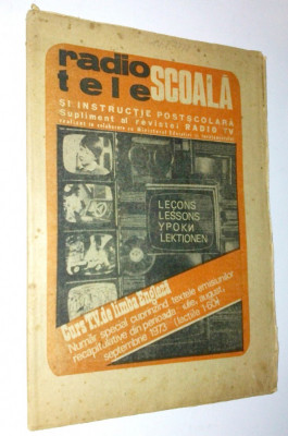 Revista Radio - Tele Scoala Supliment Radio Tv (Lectiile 1-60 &amp;#039;73) foto