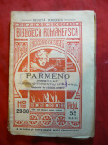 Publiu Terentiu Africanul - Parmeno -Ed.1908 trad.G.Cosbuc, Col. Bibl. Romaneas