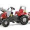 Tractor cu remorca si incarcator frontal, Rolly Toys