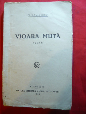 N.Davidescu - Vioara Muta - Prima Ed. 1928 foto