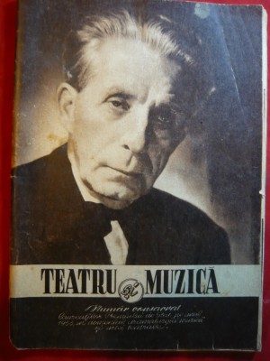 Revista Teatru si Muzica -Nr 1/1955 -dedicat Laureatilor Premiilor de Stat 1953 foto