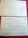 Invitatie ASIT( Asoc.Ingineri si Tehnicieni) Filiala Mtii Apuseni-Brad 1952