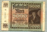 A 37 BANCNOTA-GERMANIA - 5000 MARK- anul 1922 -SERIA 223042 -starea care se vede