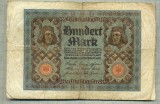 A 15 BANCNOTA-GERMANIA- 100 MARK- anul 1920 -SERIA 0963485 -starea care se vede