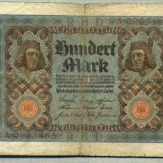 A 15 BANCNOTA-GERMANIA- 100 MARK- anul 1920 -SERIA 0963485 -starea care se vede