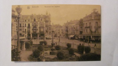 CY - Ilustrata OSTENDE &amp;quot;Bulevardul Van Iseghem&amp;quot; necirculata Belgia foto