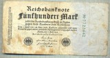 A 29 BANCNOTA-GERMANIA - 500 MARK- anul 1923 -SERIA 7723442-starea care se vede, Europa