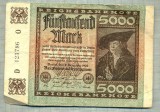 A 88 BANCNOTA-GERMANIA - 5000 MARK- anul 1922 -SERIA 123786 -starea care se vede