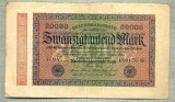 A 67 BANCNOTA-GERMANIA -20 000 MARK- anul 1923-SERIA 180176 -starea care se vede, Europa