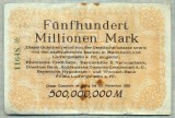 A 44 BANCNOTA-GERMANIA-500milion MARK-anul 1923 -SERIA 11648-starea care se vede