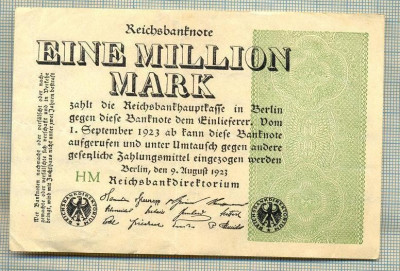 A 89 BANCNOTA-GERMANIA -1MILION MARK- anul 1923-SERIA FARA -starea care se vede foto