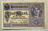 A 50 BANCNOTA-GERMANIA - 5 MARK- anul 1917 -SERIA 2080197 -starea care se vede, Europa