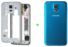 Rama Samsung Galaxy S5 SM-G900F G900 G900F + capac galaxy s5 capac baterie foto