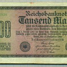 A 35 BANCNOTA-GERMANIA - 1000 MARK- anul 1922 -SERIA 335938 -starea care se vede