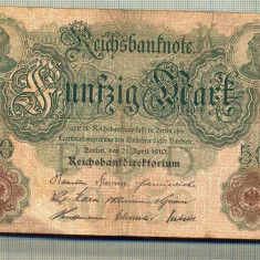 A 18 BANCNOTA-GERMANIA- 50 MARK- anul 1910 -SERIA 4294808 -starea care se vede