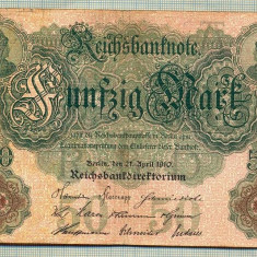 A 19 BANCNOTA-GERMANIA- 50 MARK- anul 1910 -SERIA 3534277 -starea care se vede