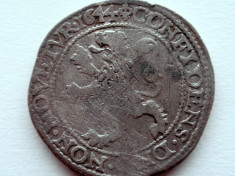 Moneda Argint 1 Dolar Leu(Leeuwen Daalder)Olanda Coloniala 1644 West Friesland foto