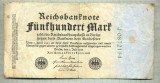 A 23 BANCNOTA-GERMANIA - 500 MARK- anul 1923 -SERIA 0872154 -starea care se vede, Europa