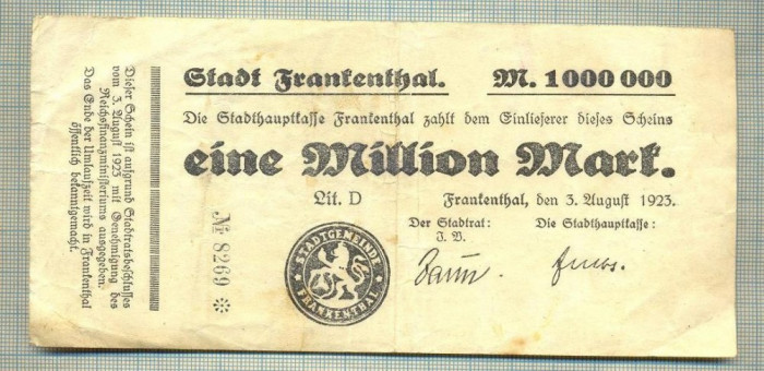 A 08 BANCNOTA-GERMANIA- 1000000 MARK- anul 1923 -SERIA 8269 -starea care se vede