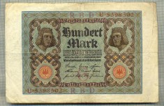 A 16 BANCNOTA-GERMANIA- 100 MARK- anul 1920 -SERIA 5398502 -starea care se vede